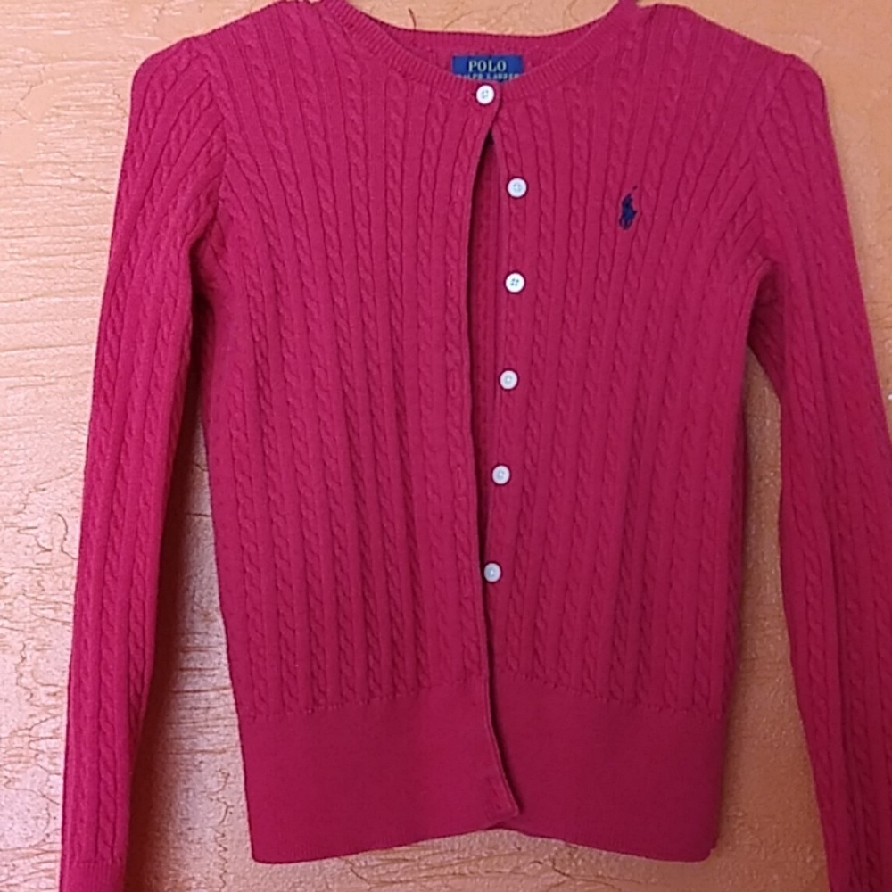 Red Polo sweater